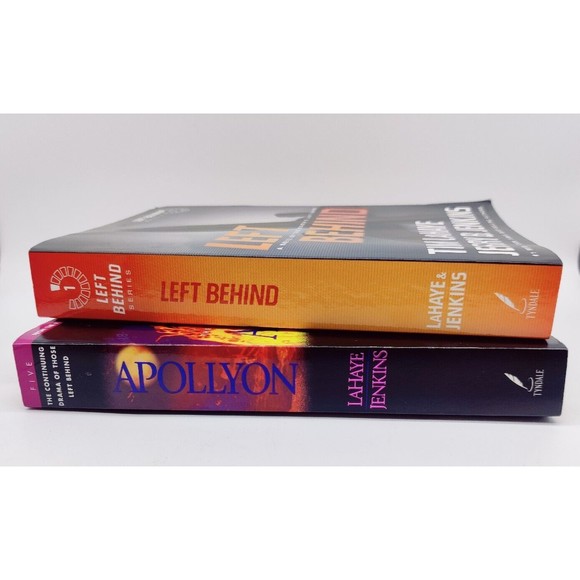 Left Behind Books Lot of 2 Paperback Left  Behind & Apollyon Christian Read God - Picture 3 of 6